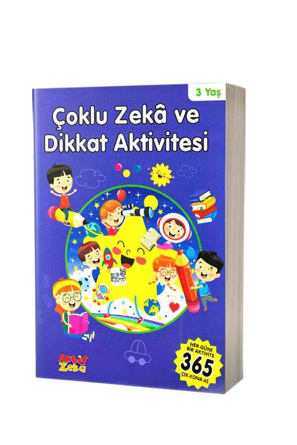 Çoklu Zeka Ve Dikkat Aktivitesi 3 Yaş - Mavi Kitap