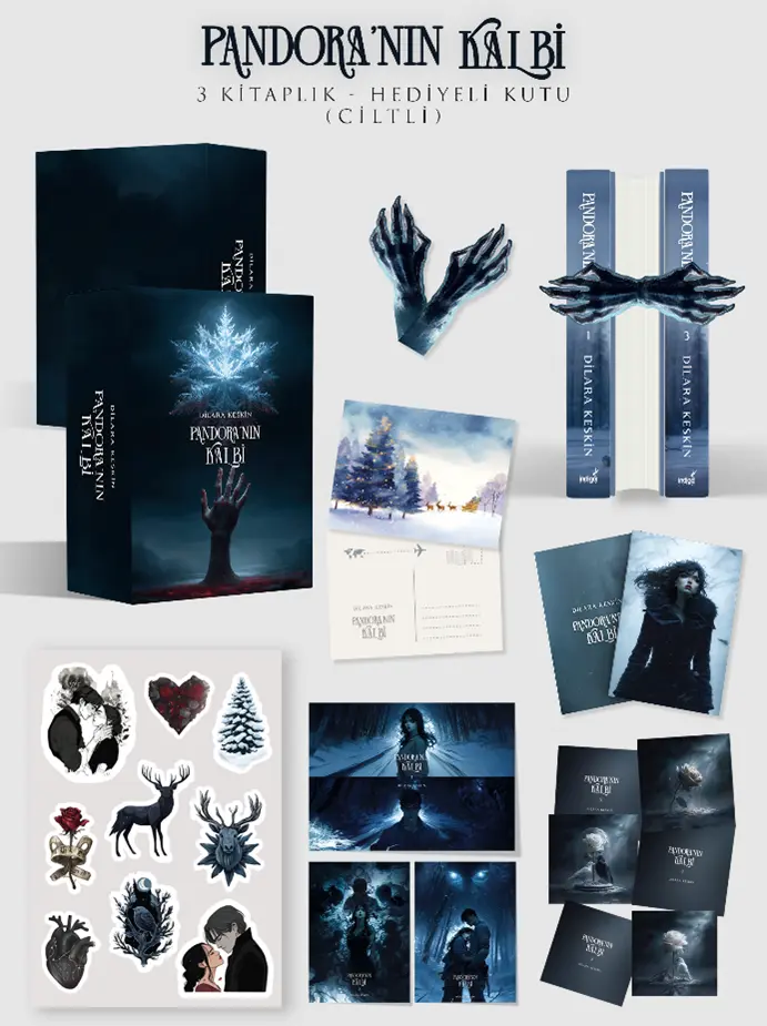 İndigo Yayınları Pandora’nın Kalbi 3 Kitap Takım – Ciltli - Hediye Kutulu