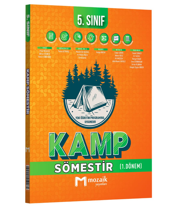 2026 Mozaik Yayınları 5.Sınıf Kamp Sömestir (1.Dönem)