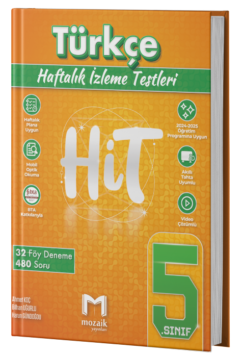 Mozaik Yayınları 5.Sınıf Türkçe Hit 32'Li Deneme