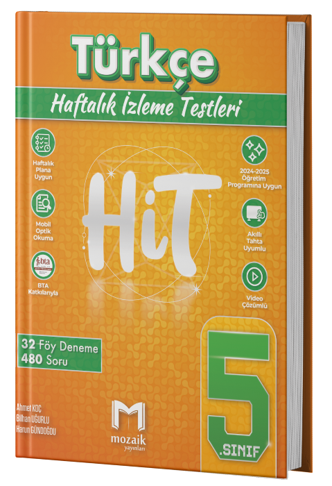 Mozaik Yayınları 5.Sınıf Türkçe Hit 32'Li Deneme