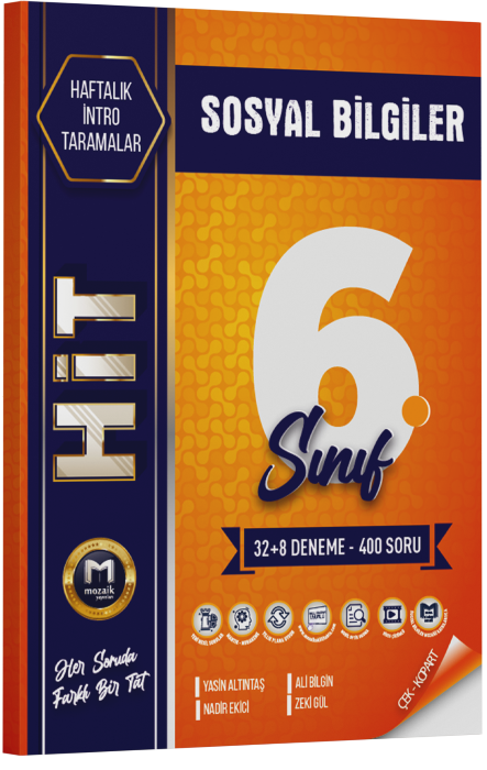 Mozaik Yayınları 6.Sınıf Sosyal Bilgiler Hit 40'Lı Denemeler