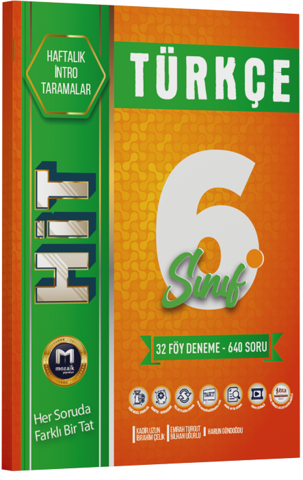 Mozaik Yayınları 6.Sınıf Türkçe Hit 32'Li Deneme