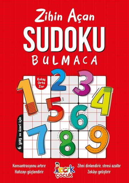 Bıcırık Yayınları Zihin Açan Sudoku Bulmaca 6 Yaş ve Üzeri İçin