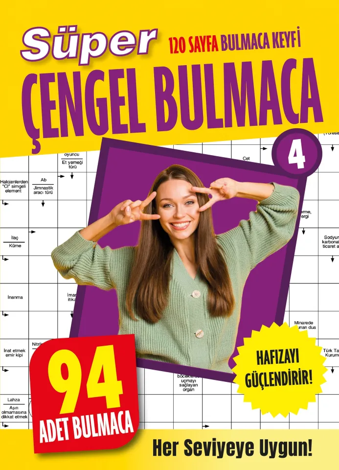 Dokuz Yayınları Süper Çengel Bulmaca 4 (120 Sayfa Bulmaca Keyfi)