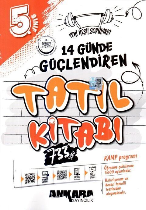Ankara Yayıncılık 5.Sınıf Güçlendiren 14 Günde Tatil Kitabı
