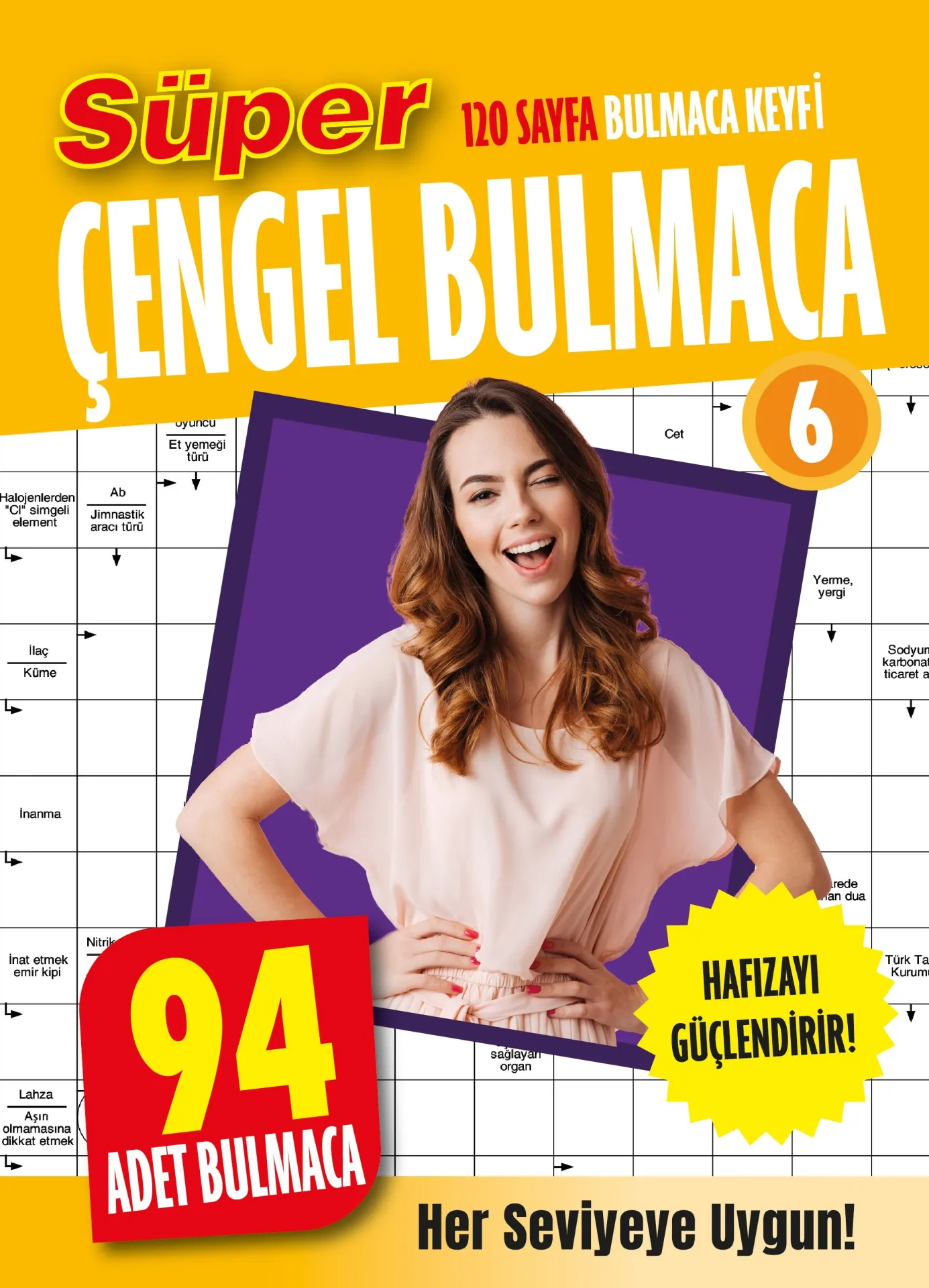 Dokuz Yayınları Süper Çengel Bulmaca 6 (120 Sayfa Bulmaca Keyfi)