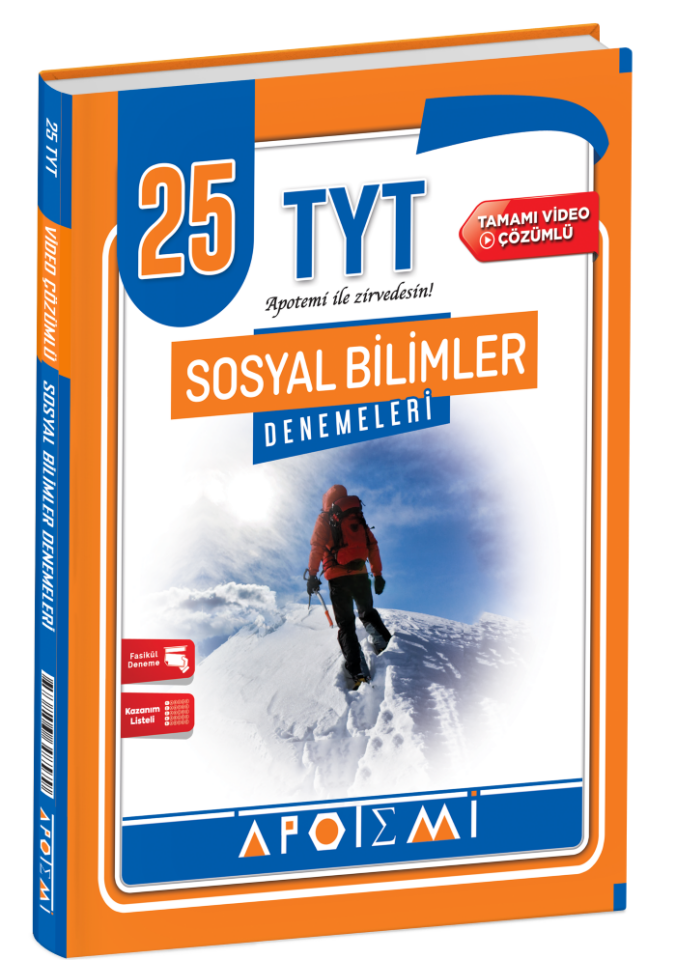 2026 Apotemi Yayınları Tyt 25 Li Sosyal Bilimleri Deneme
