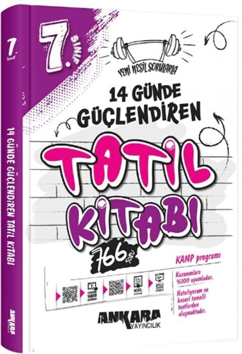 Ankara Yayıncılık 7.Sınıf Güçlendiren 14 Günce Tatil Kitabı
