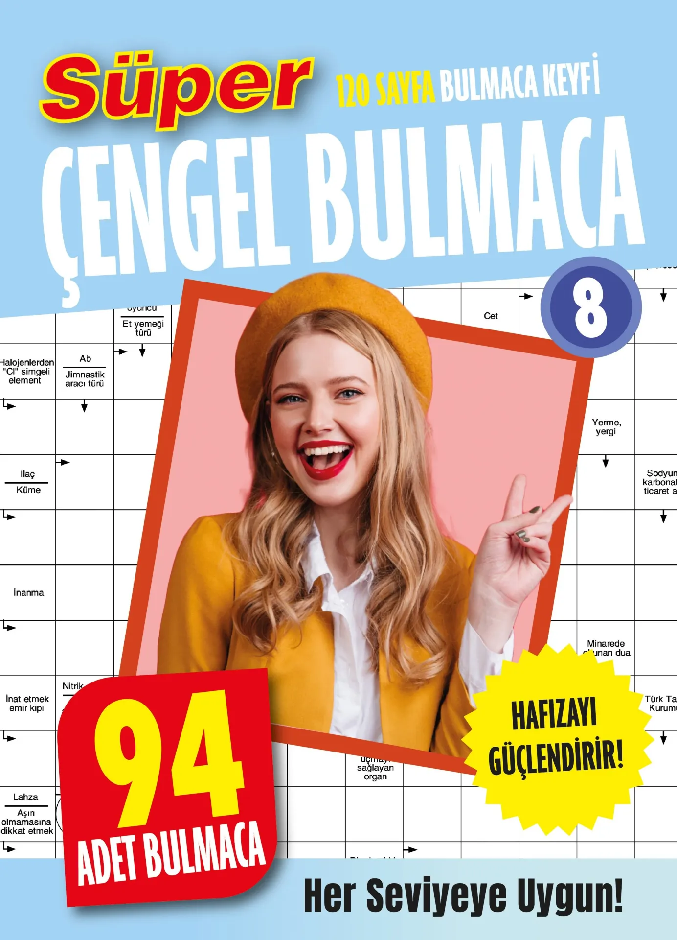 Dokuz Yayınları Süper Çengel Bulmaca 8 (120 Sayfa Bulmaca Keyfi)