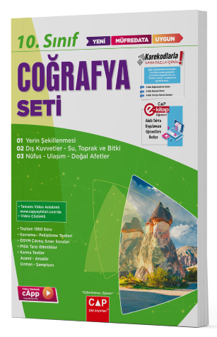 Çap Yayınları 10.Sınıf Coğrafya Fasikül Seti