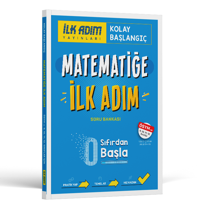 İlk Adım Yayınları Matematiğe İlk Adım Soru Bankası 9,10,11,12.Sınıflar Sıfırdan Başla
