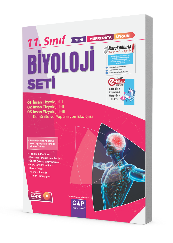 Çap Yayınları 11.Sınıf Biyoloji Fasikül Seti
