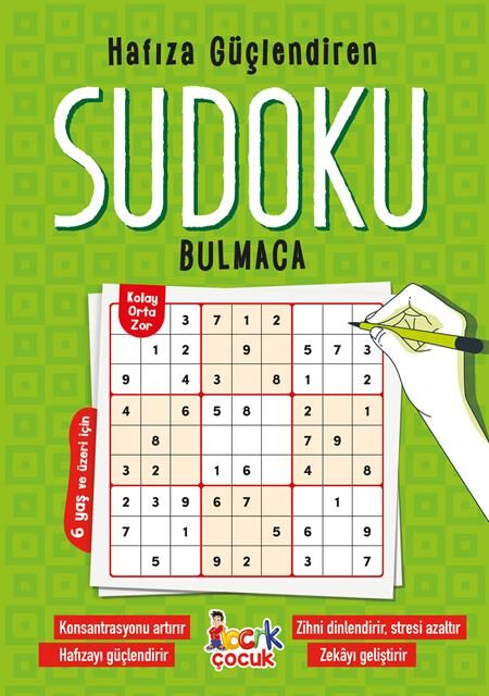 Bıcırık Yayınları Hafıza Güçlendiren Sudoku Bulmaca 6 Yaş ve Üzeri İçin