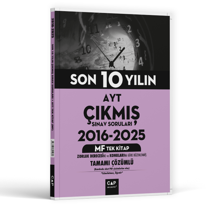 2026 Çap Yayınları Son 10 Yılın Ayt  Msü 2016-2025 Çıkmış Sınav Soruları Tüm Dersler Tek Kitap