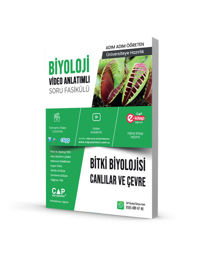 2026 Çap Yayınları Tyt - AYT Biyoloji Bitki Biyolojisi Canlılar Ve Çevre Fasikül Soru Bankası