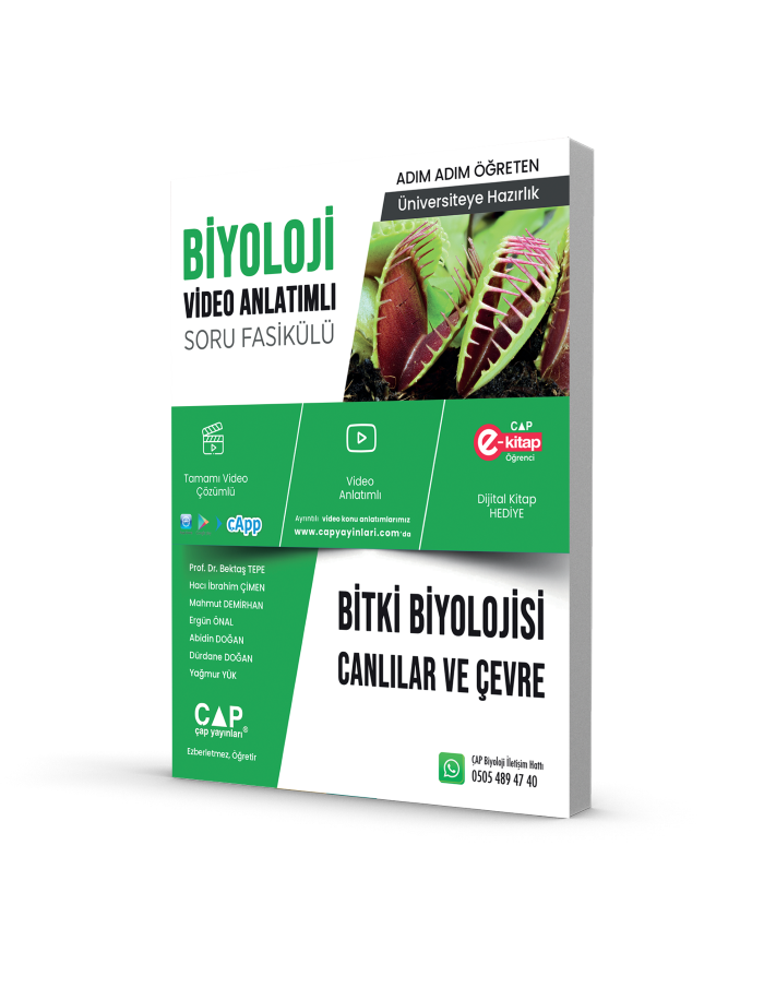 2026 Çap Yayınları Tyt - AYT Biyoloji Bitki Biyolojisi Canlılar Ve Çevre Fasikül Soru Bankası