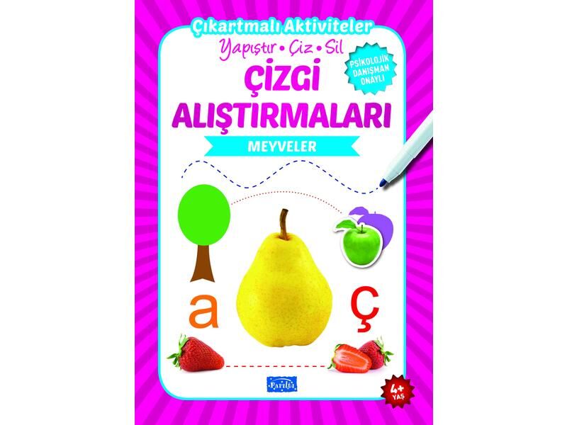 Parıltı Yayıncılık  Çizgi Alıştırmaları Çizgi Alıştırmaları  Meyveler
