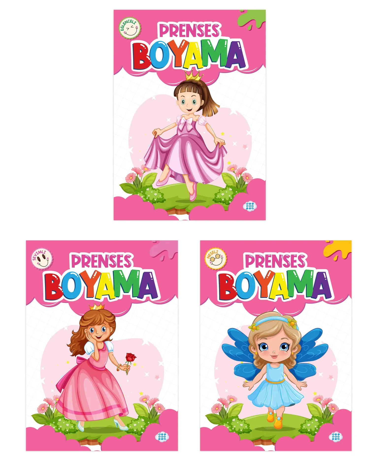 Dokuz Yayınları Prenses Boyama Seti 3 Kitap
