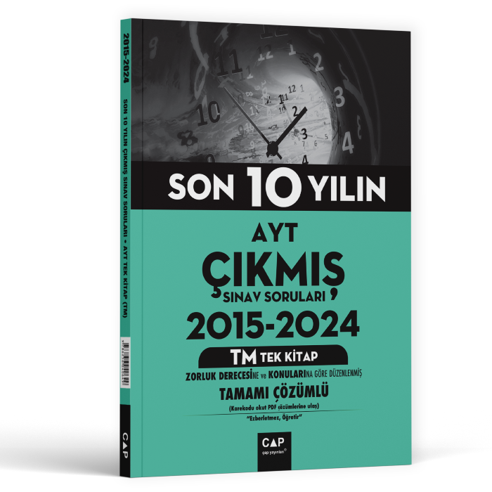 2026 Çap Yayınları  Son 10 Yılın Ayt Msü 2015-2024 Çıkmış Sınav Soruları Tüm Dersler Tek Kitap