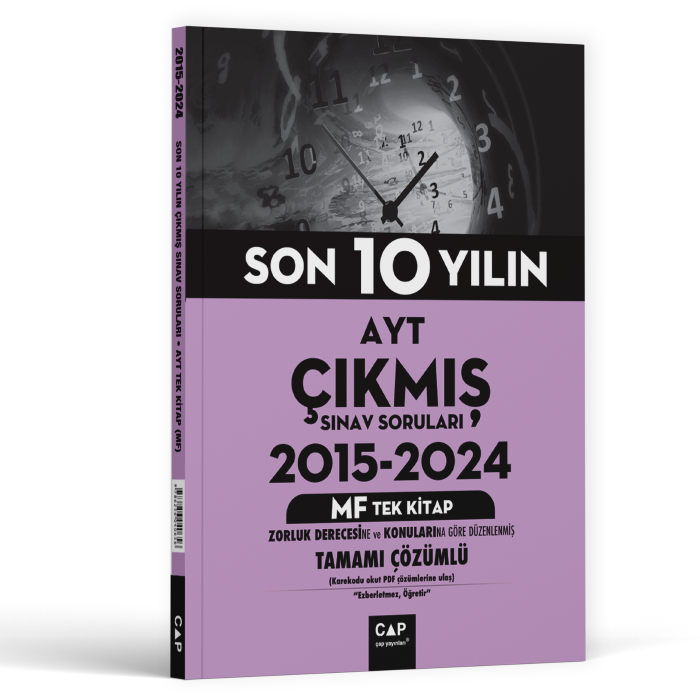 2026 Çap Yayınları  Son 10 Yılın Ayt Msü 2015-2024 Çıkmış Sınav Soruları Tüm Dersler Tek Kitap