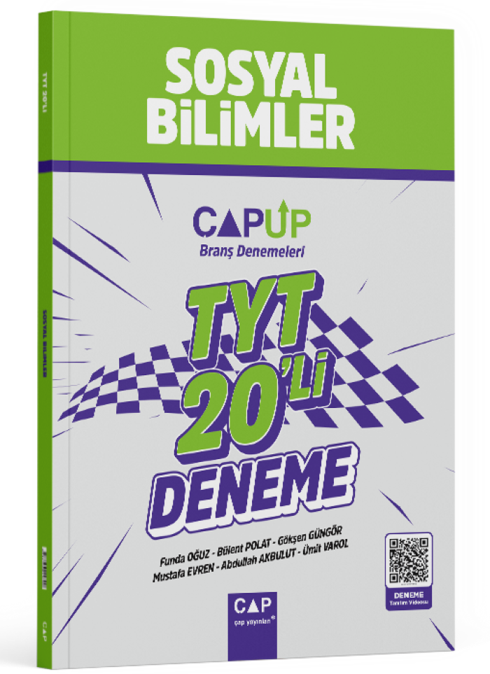 2026 Çap Yayınları  Çapup 20'Lı  Tyt Sosyal Bilimler  Branş Denemeleri