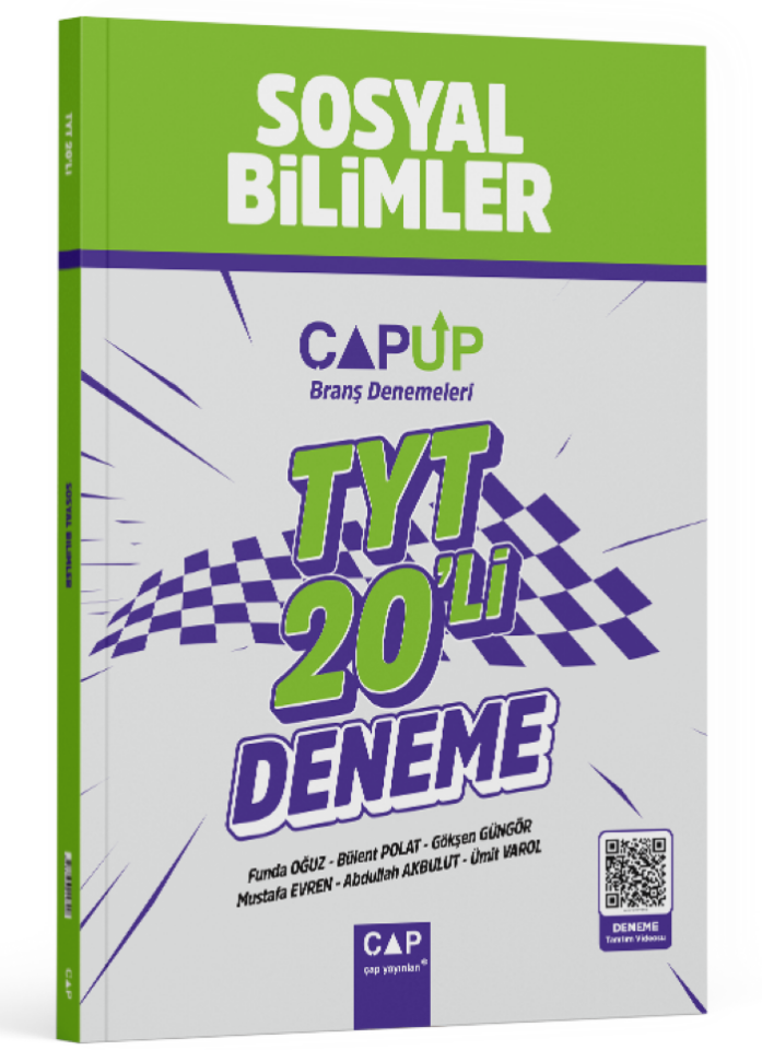 2026 Çap Yayınları  Çapup 20'Lı  Tyt Sosyal Bilimler  Branş Denemeleri