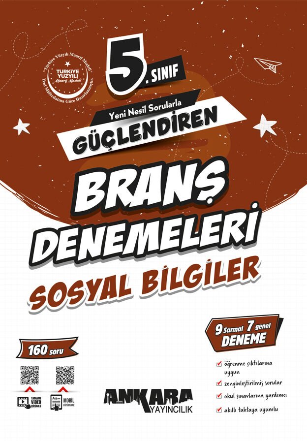 Ankara Yayıncılık 5.Sınıf Güçlendiren Sosyal Bilgiler Branş Denemeleri