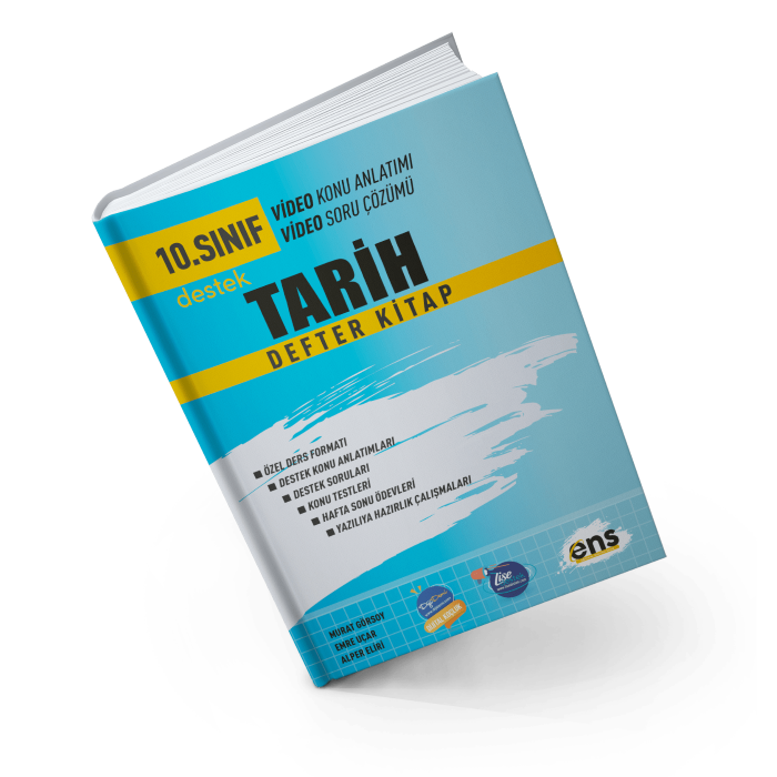 Ens Destek Yayınları 10.Sınıf Tarih Defter Kitap