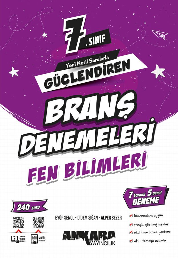 Ankara Yayıncılık 7.Sınıf Güçlendiren Fen Bilimleri Branş Denemeleri