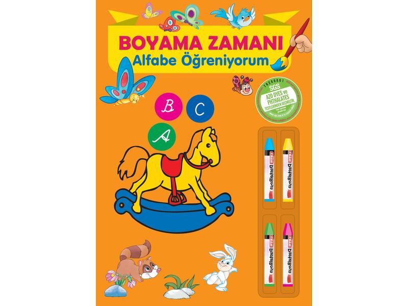 Parıltı Yayıncılık Boyama Zamanı Alfabe Öğreniyorum Kalemli