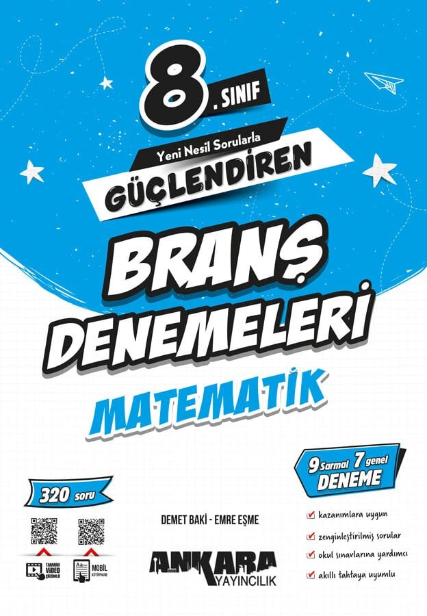 Ankara Yayıncılık 8.Sınıf Güçlendiren Matematik Branş Denemeleri 2026