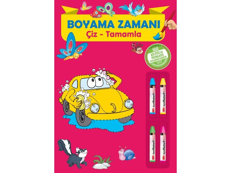 Parıltı Yayıncılık Boyama Zamanı Çiz Tamamla Kalemli