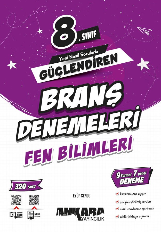 Ankara Yayıncılık 8.Sınıf Güçlendiren Fen Bilimleri Branş Denemeleri