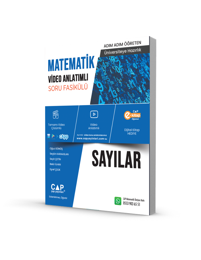2026 Çap Yayınları Matematik  Sayılar Fasikül Soru Bankası