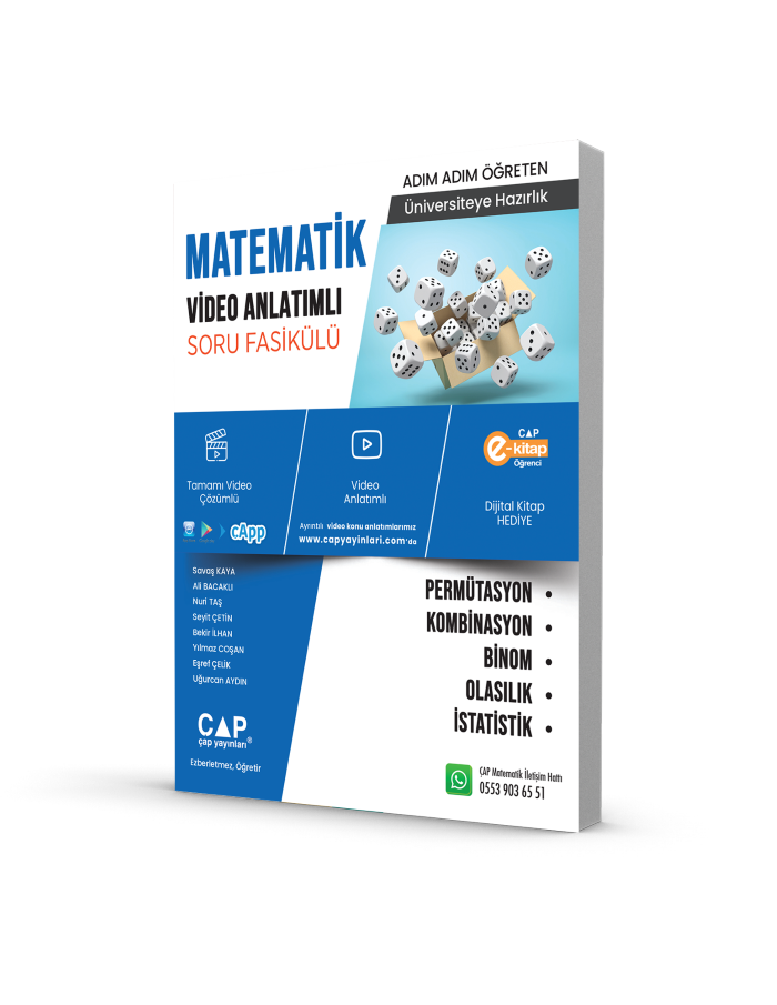 2026 Çap Yayınları Matematik  Permütasyon- Kombinasyon- Binom- Olasılık-İstatislik  Fasikül Soru Bankası