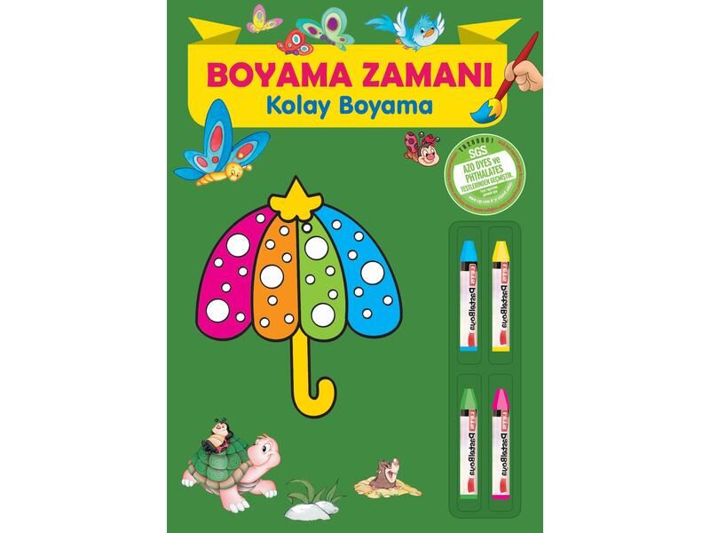 Parıltı Yayıncılık Boyama Zamanı Kolay Boyama Kalemli