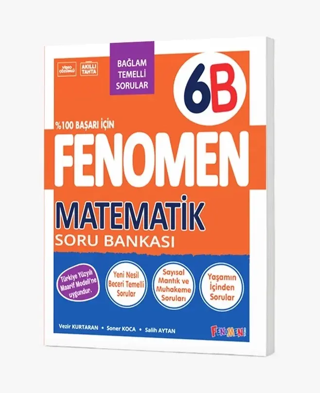 2027 Fenomen Yayıncılık 6.Sınıf Matematik B Soru Bankası Maarif Model