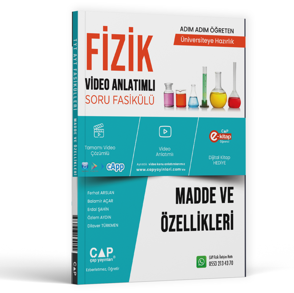 2026 Çap Yayınları Fizik Madde Ve Özellikleri Konu Anlatımlı Soru Bankası
