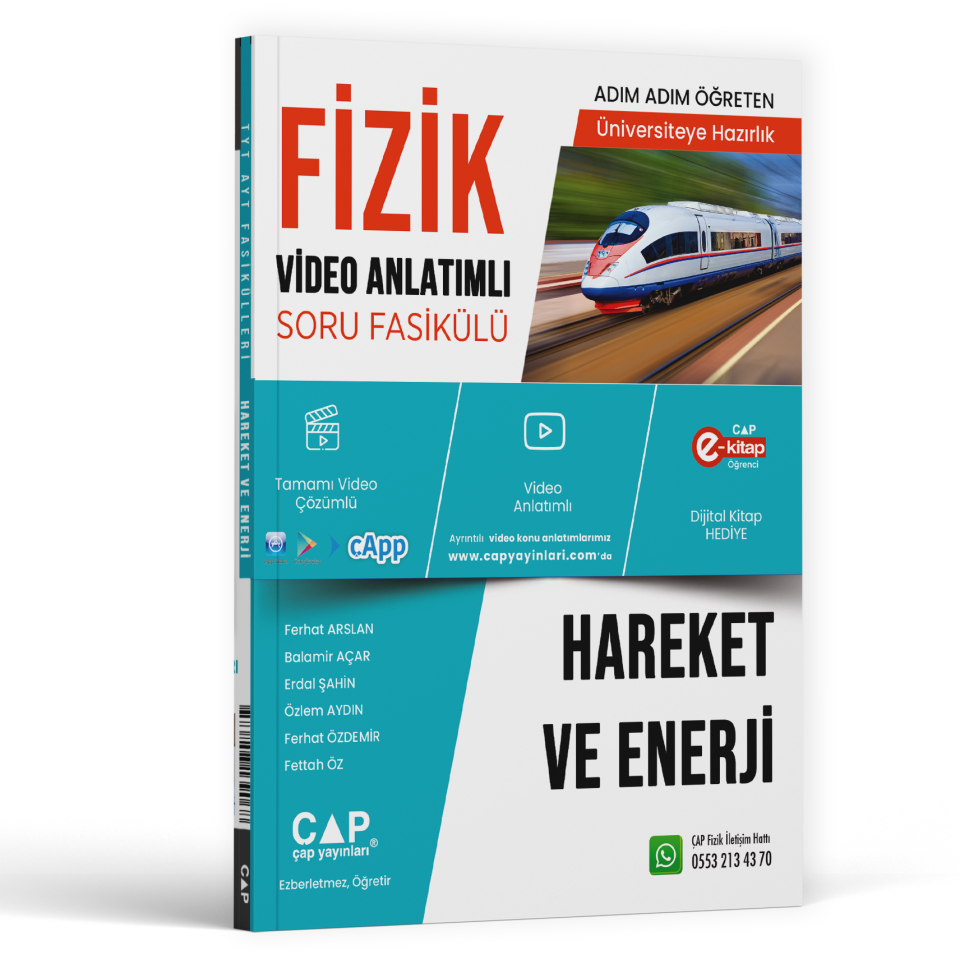 2026 Çap Yayınları Fizik Hareket Ve Enerji Konu Anlatımlı Soru Bankası