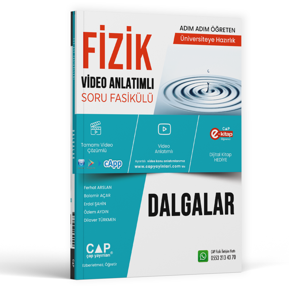 2026 Çap Yayınları Fizik Dalgalar Video  Anlatımlı Soru Bankası