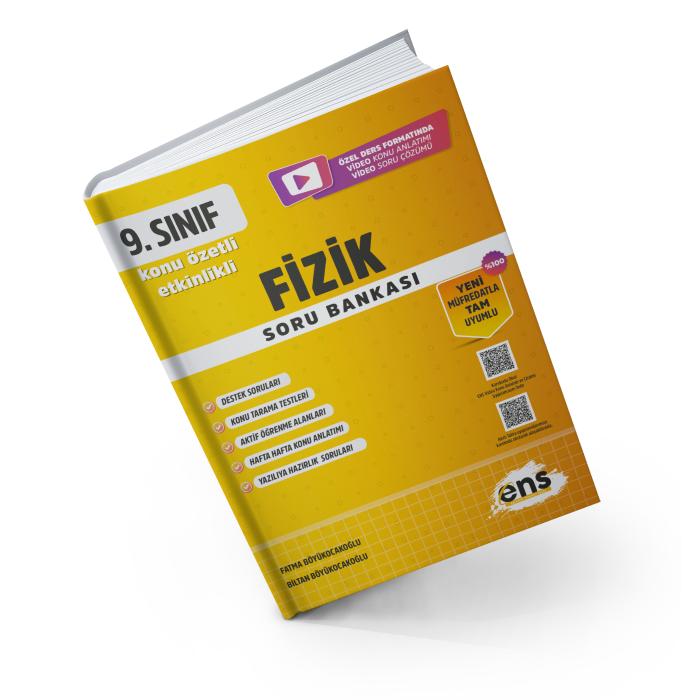 Ens Destek Yayınları 9.Sınıf Fizik Etkinlikli Konu Özetli Soru Bankası