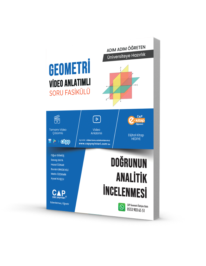 2026 Çap Yayınları Geometri Doğrunun Analitik İncelenmesi Konu Anlatımlı Soru Bankası