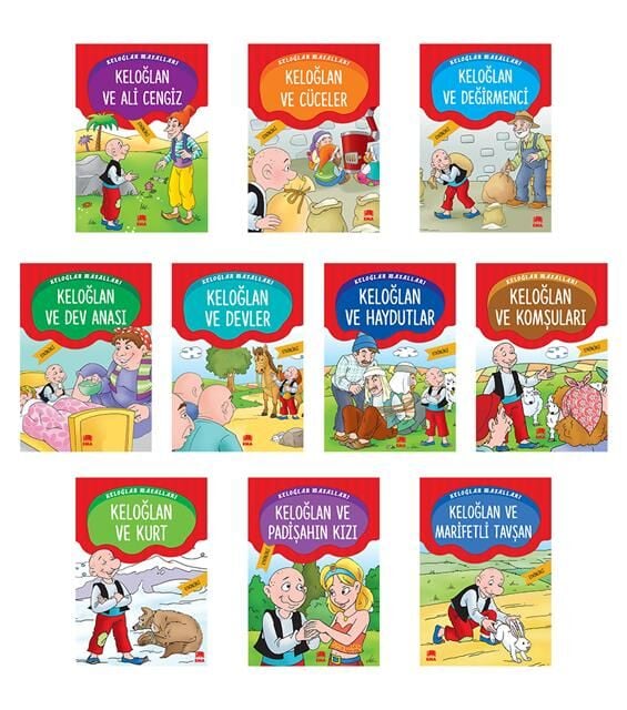 Ema Çocuk 1.Sınıf Keloğlan Masalları Büyük Boy 10 Kitap