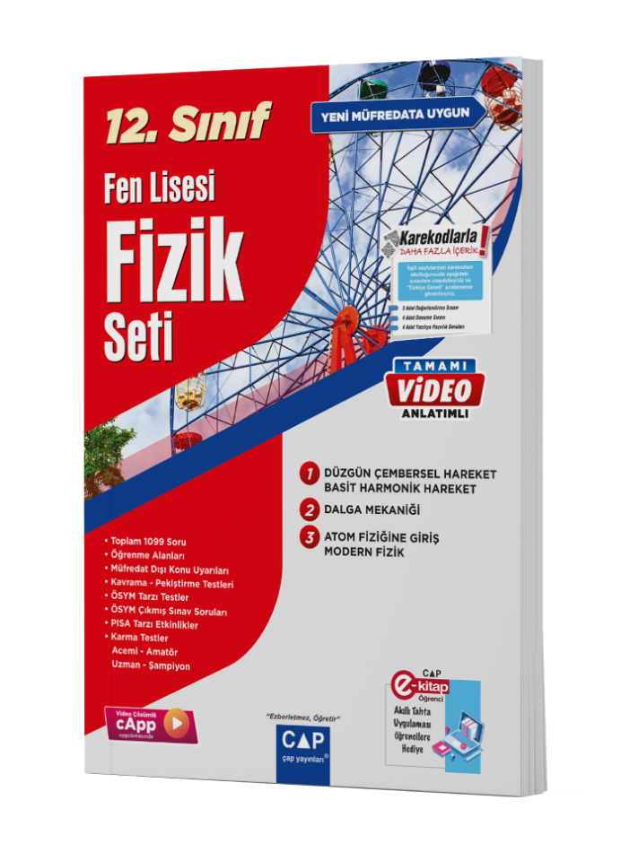 2026 Çap Yayınları 12.Sınıf Fen Lisesi Fizik Fasikül Seti