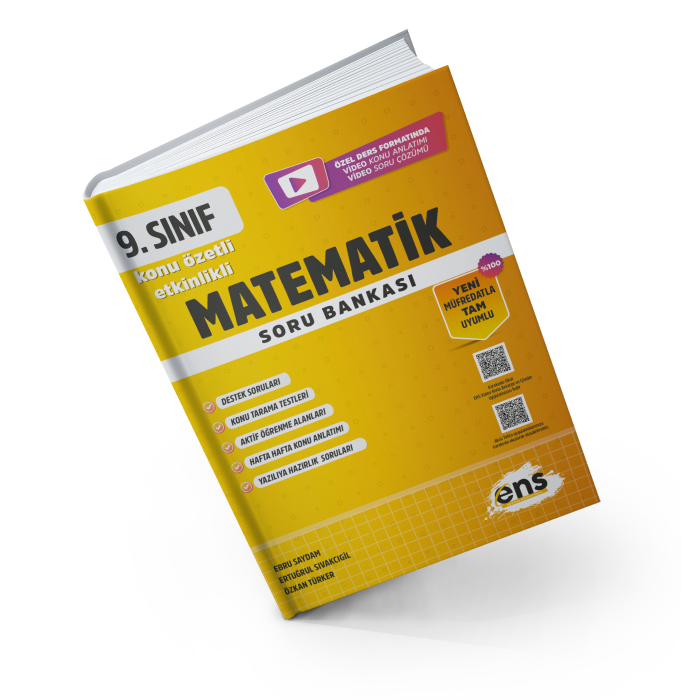 Ens Destek Yayınları 9.Sınıf Matematik Etkinlikli Konu Özetli Soru Bankası