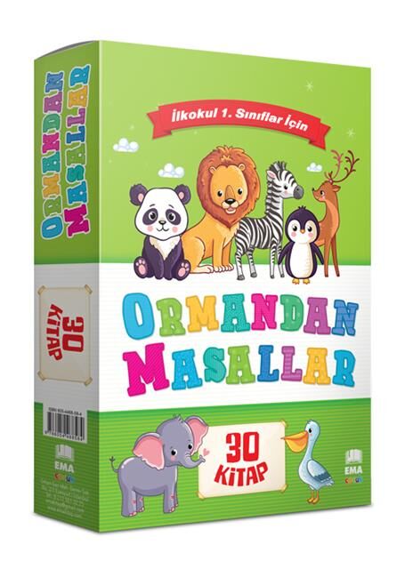 Ema Çocuk 1.Sınıf Ormandan Masallar Büyük Boy 30 Kitap