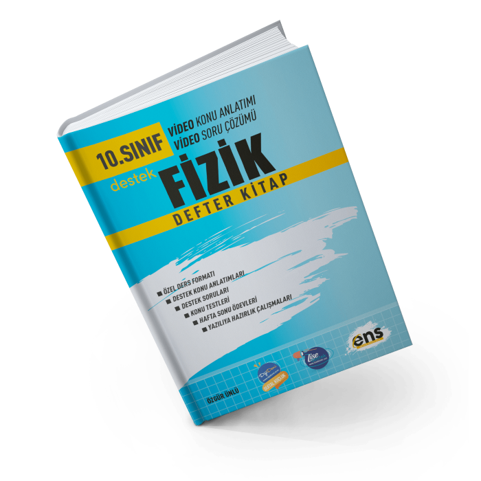 Ens Destek Yayınları 10.Sınıf Fizik Defter Kitap