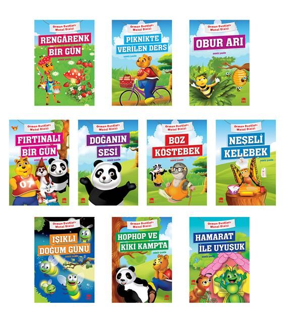 Ema Çocuk 1.Sınıf Orman Dostları Masal Dizisi Büyük Boy 10 Kitap