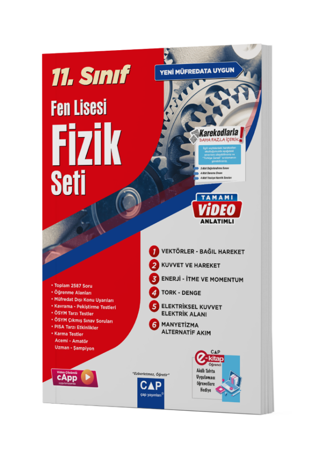 2026 Çap Yayınları 11.Sınıf  Fen Lisesi Fizik Fasikül Seti